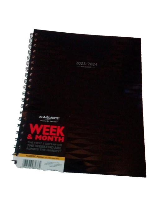 ATAGLANCE ELEVATION 20232024 Weekly Monthly Planner, Black, Large, 8