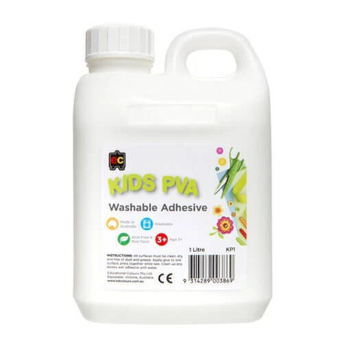 1L Ec Niños Lavable Pva Ph Neutral No Tóxico Pegamento