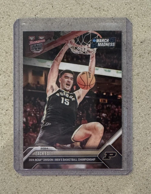 2024 BOWMAN U Now March Madness Zach Edey Card #12 Université Purdue ...
