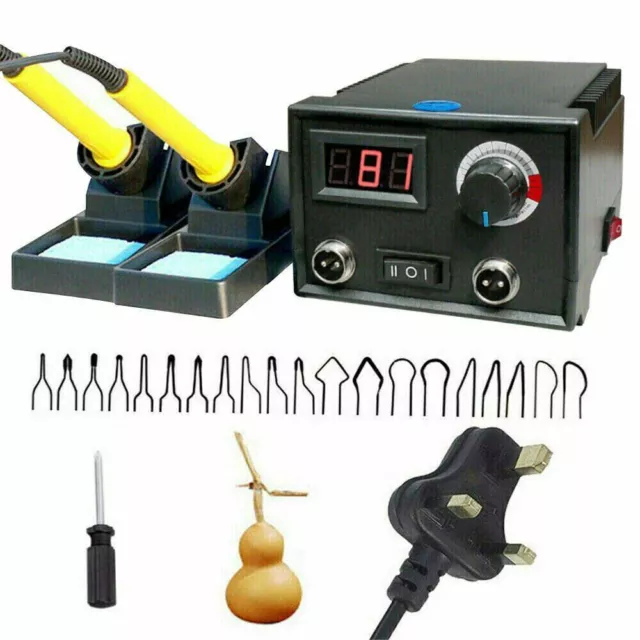 60W Multifunction Wood Burning Pen Tool Pyrography Machine Kit Burner Craft Tool 3