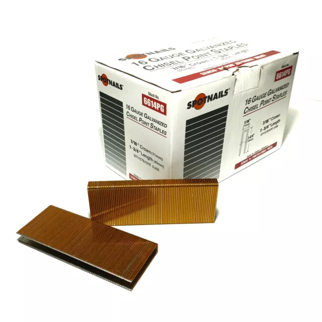 STCR5019 3/8-inch staples. Galvanized. 5,000/box. Salco brand.