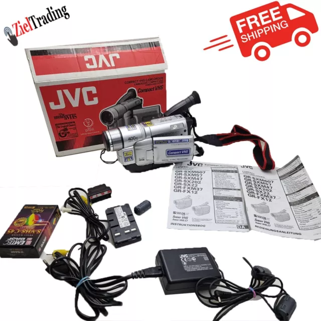 JVC GR-FXM37 VHS-C Compact Camcorder- Getestet Funktioniert