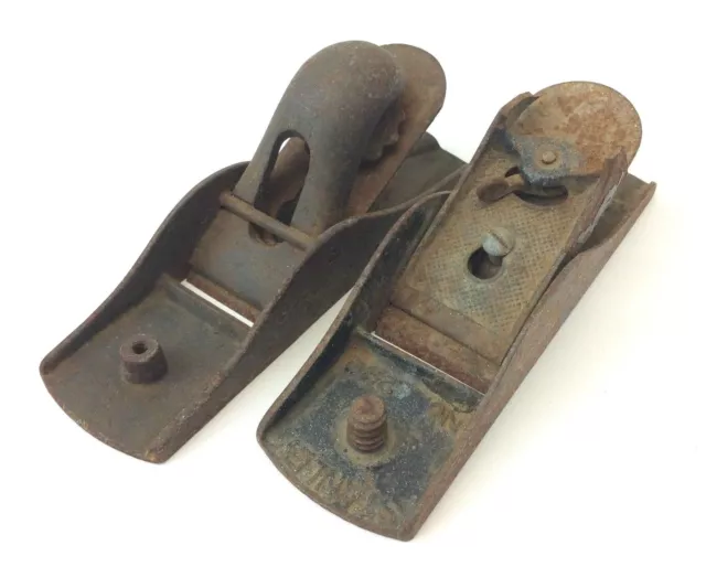 Mixed Lot Stanley No 220 USA Small Block Plane Planes Planers Hand Tools