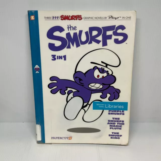 The Smurfs 3-in-1 by Peyo (Paperback Book) Fantasy, Children, Comic, Young Adult