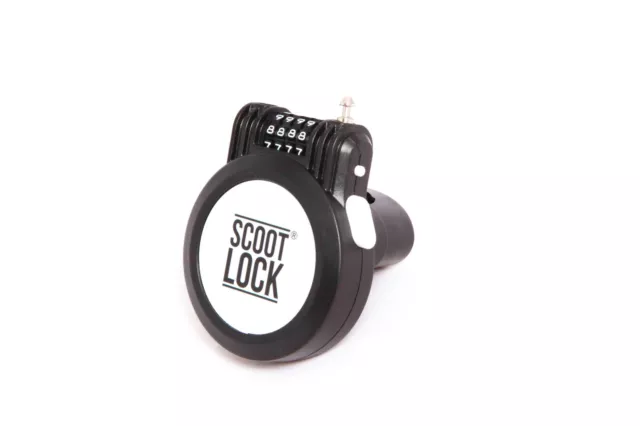 Lock Kick Scooter Security Buggy fitted combination code retractable metal cable