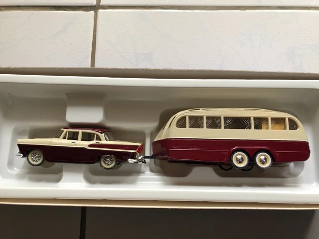 NOREV Simca Chambord Bicolore + Caravane Henon – 1/43 – Rare Collection