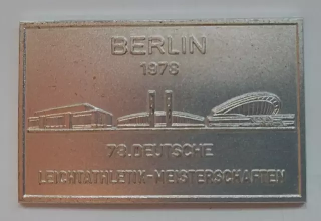 Orig.Teilnehmermedaille  Deutsche Leichtathletik Meisterschaft BERLIN 1973 ! TOP