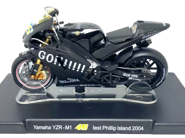1:18 scale Valentino Rossi Yamaha YZR M1 Moto GP Bike Philip Island 2004 Test