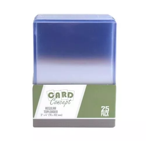100 Card Concept Top Loaders Hard Sleeves - 3" x 4" Regular Toploaders [L5]