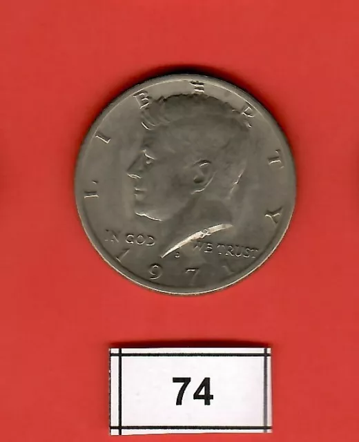 1/2 US-Dollar Münze Kennedy – CuNi / 1971 -D- / [74]