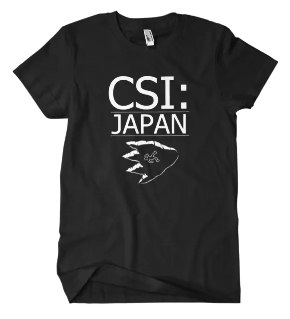 CSI Japan T-Shirt Kult Fun Godzilla Tokyo Film Movie Monster Gojira Nippon Cult