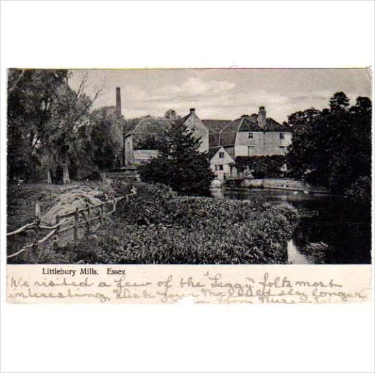 Littlebury Mills, nr Saffron Walden, Essex vintage postcard