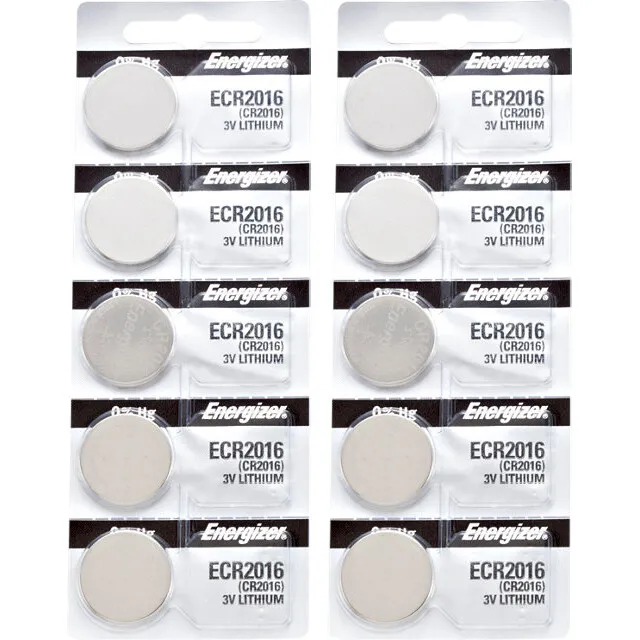 10 x Energizer CR2016 Batteries, Lithium Battery 2016 | Shipped from USA