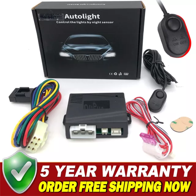 12V Car Headlight Headlamp Automatic Turn ON/OFF Switch Light Sensor Adjustable