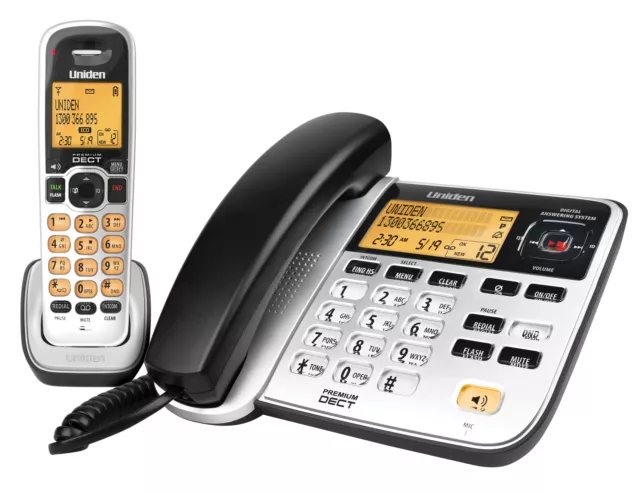 Uniden DECT 2145+1 - Premium DECT Digital - 2 in 1(Corded + Cordless )  Phone