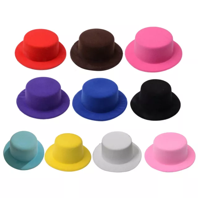 Unisex Hut Handwerk Top Zubehör Filz DIY Cap Haar Puppe Runde 13.5cm Kinder Neu