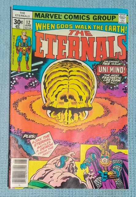 Vintage Marvel Comics The Eternals No. 12 June 1977 Comic Book