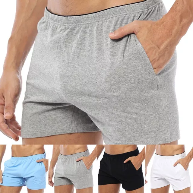 Premium Quality Men's Cotton Boxers Arrow Pants Sleep Bottoms Lounge Shorts