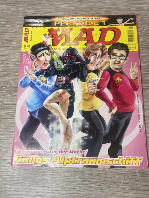 Mad Magazin Nr. 71 Aug. 2004 T.u.c.k Bullys Alptraumschiff Periöde 1