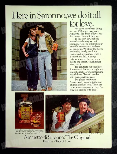 Amaretto di Saronno 1979 Trade Print Magazine Ad Alcohol Poster ADVERT