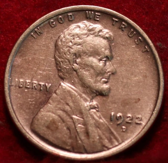 1922-D Denver Mint Copper Lincoln Wheat Cent
