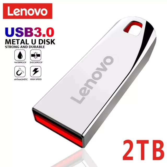 Mini Pen Drive USB de alta velocidad original Lenovo de 2 TB almacenamiento de memoria real