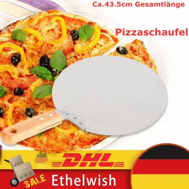 Pizzaschieber Pizzaschaufel Edelstahl Mit Holzgriff Brot Pizzaheber Pizzawender