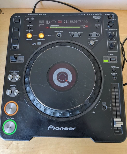 PIONEER CDJ1000MK3 PROFESSIONAL CD Turntable DJ Deck Mixer Untested