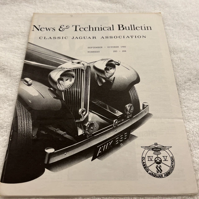 CLASSIC JAGUAR ASSOCIATION - NEWS & TECHNICAL BULLETIN 12 PAGES Sep-Oct 1985