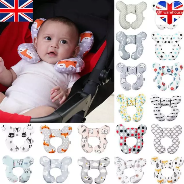 Infant Baby Toddler Car seat Stroller Travel HEAD & NECK Support Cushion Pillow