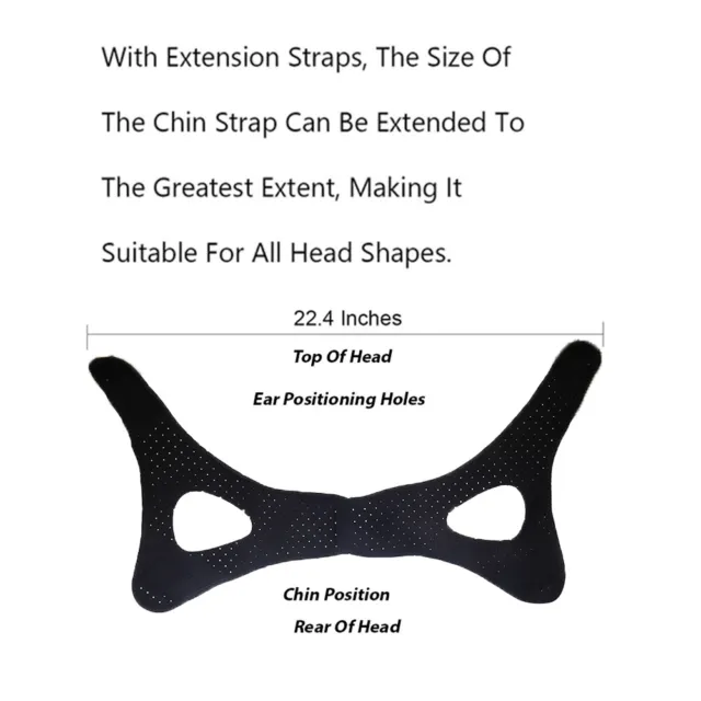 Anti Snor Chin Strap Stop Sleep Snoring Apnea Belt Jaw Support solution Safety