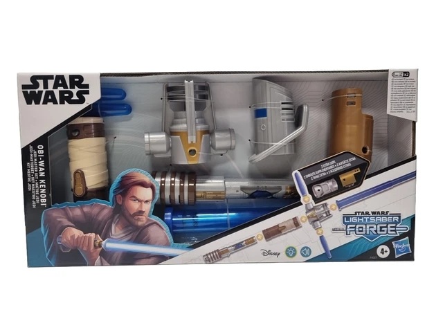 Star Wars Lightsaber Forge Obi-Wan Kenobi Electronic Extendable Blue Lightsaber