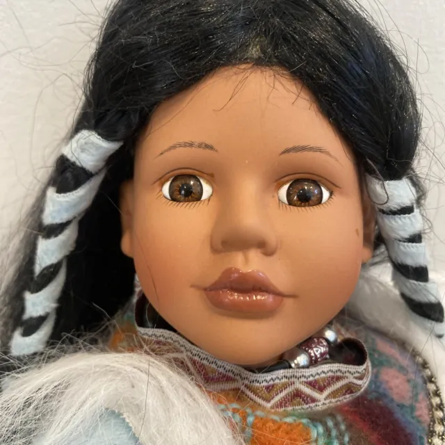 cathay collection porcelain doll Native American #1 Of 5000