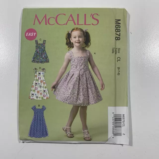 McCalls Pattern 5881 DIY Style Strapless and Halter Dresses for Misses  sizes 4 through 12