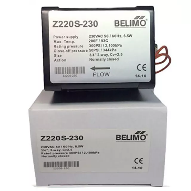 2 Way Electric Fan Coil Solenoid Water Valve Z220S-230 Z225S-230 DN20 DN25 New 2