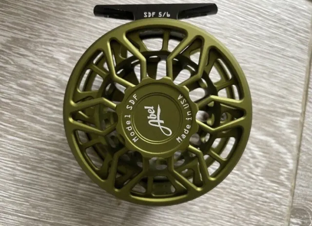 Abel Super 5 Fly Reel (Wide drum) Quality USA made Fly Reel