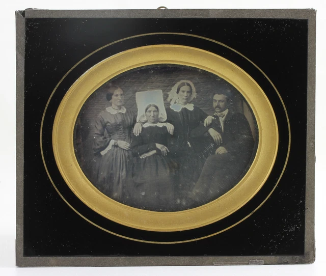 Daguerréotype Portrait Jeune Fille - Quart De Plaque 9x12 Cm - Original Avant 1900