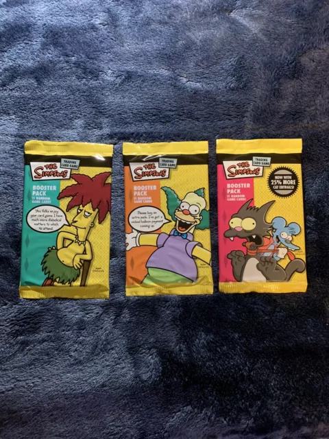 (6 packs total) The Simpsons Trading Card Game Booster Pack 2x Art Sets WOTC!!