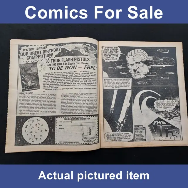 2000AD Space Quiz Book 1980 + comic with article RARE - IPC / Mirror Books 2