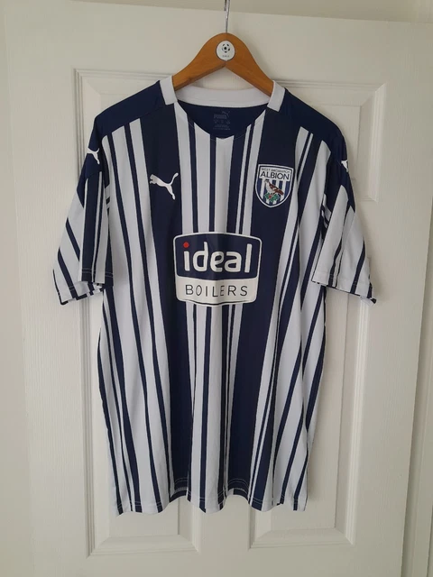 West Bromwich Albion Wba Fc Offiziell 2020/21 Barcode Home Shirt (Xl) Neuwertig