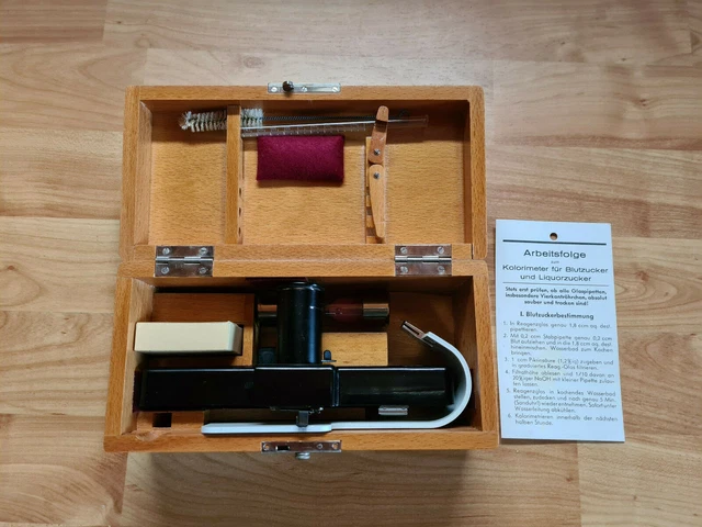 Erka Kolorimeter Blutzucker Messgerät Im Holzkasten