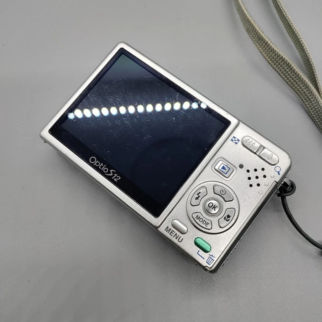 Pentax Optio S12 12,0 megapixel fotocamera digitale compatta argento testato 16