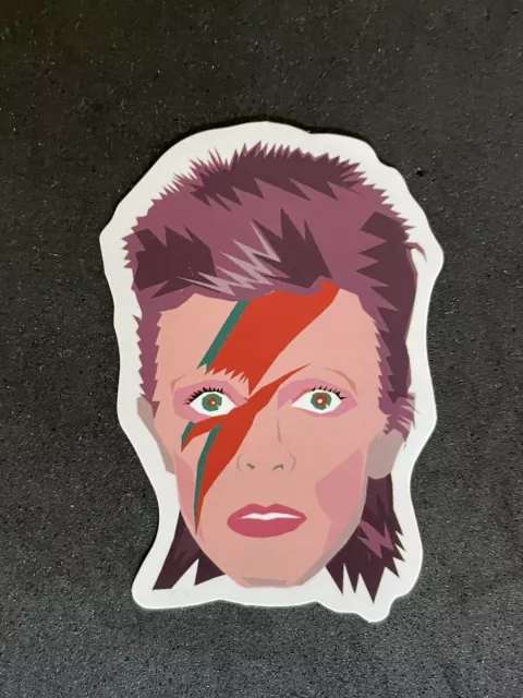 David Bowie Image Sticker 70s Icon Classic Glam Rock Band for Laptops Etc New!