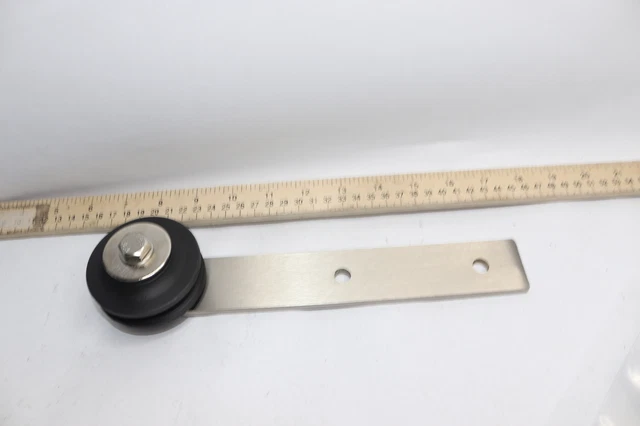 Barn Door Roller Brushed Stainless Steel 10-3/4" x 2-3/4"