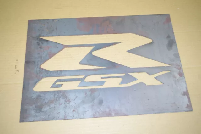 Rosti Blechtafel GSXR Logo 50 cm x 30 cm 3 Kg schwer