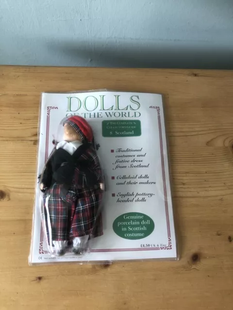 Vintage porcelain Dolls of the World/porcelain SCOTLAND Doll Original Package