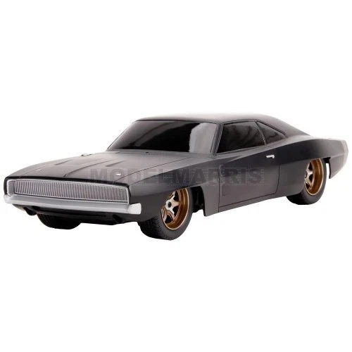 Dodge Charger RT 1968 Big Time Muscle Azul Jada 1:24 | México Autos A Escala