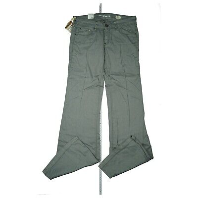 Mavi Cora Jeans Donna Pantaloni Bootcut Stretch Low R Wide Leg w27 l30 Beige Sottile Nuovo 