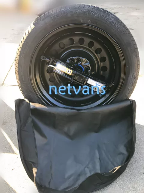 kit rueda de repuesto galleta 17" para BMW SERIE 1 con gato llave y bolsa