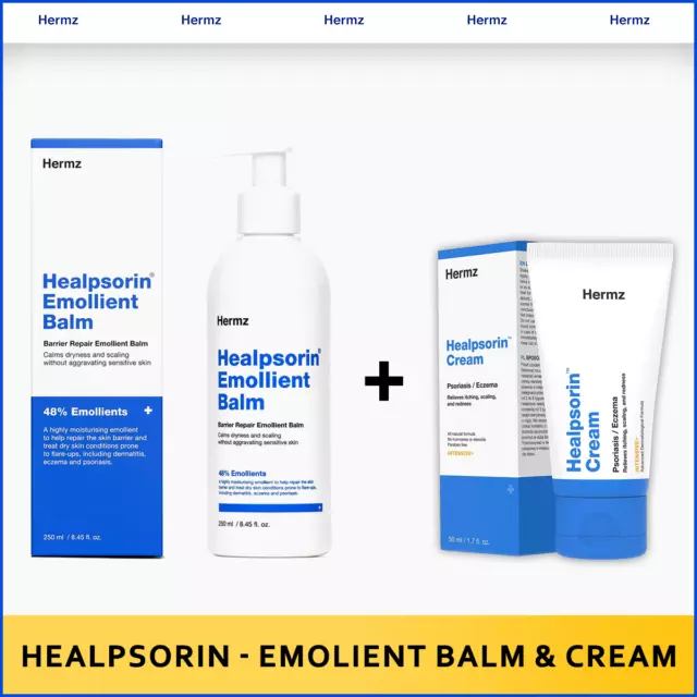 Dermz Hermz Healpsorin Emollient Balm + Healpsorin Cream